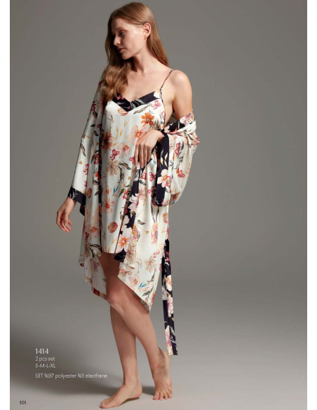Bonjour Madame 1414 Women's Robe — factory-direct from Turkey