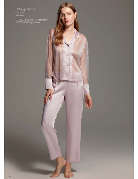 Bonjour Madame 1424 PUDRA Pants Homewear Set — Istanbul wholesale supplier