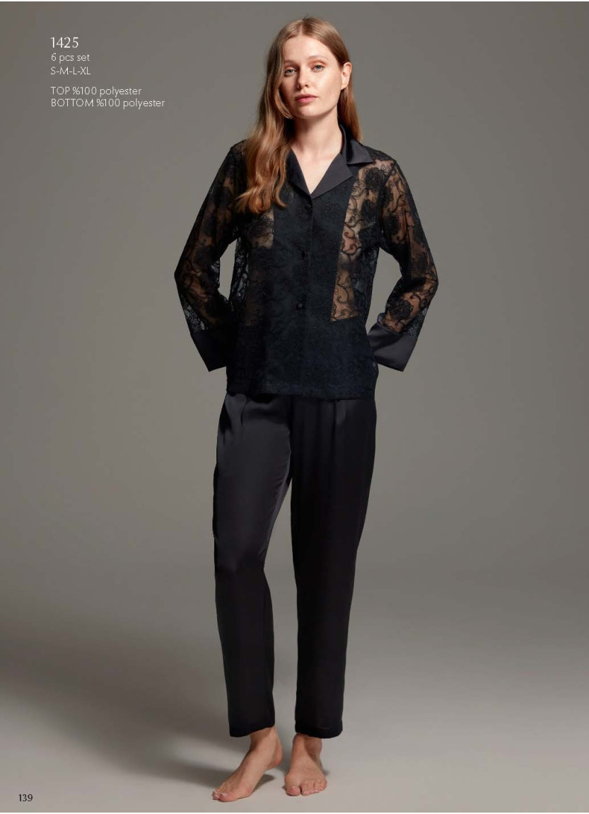 Bonjour Madame 1425 Pants Homewear Set — Istanbul wholesale supplier