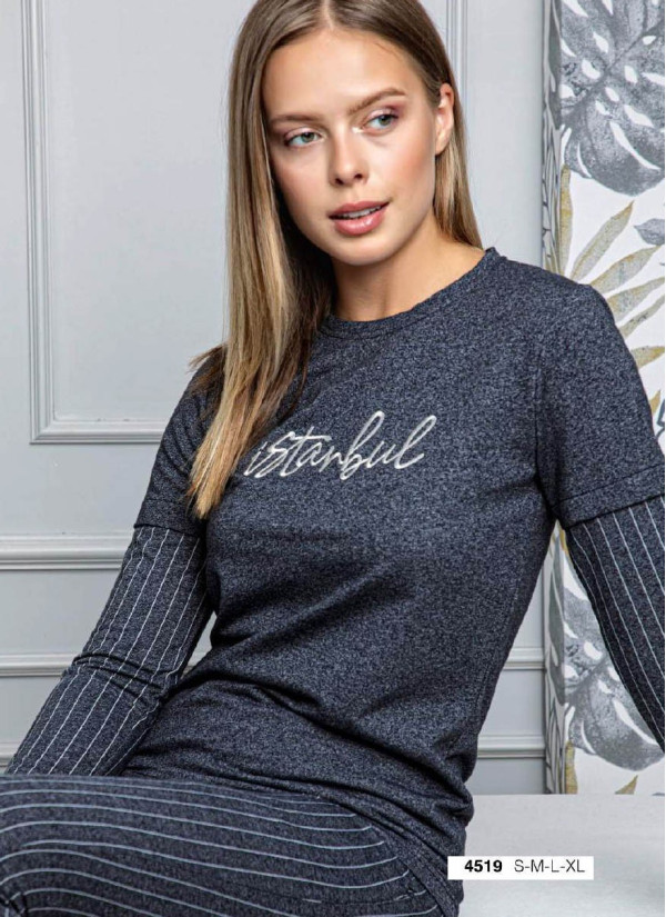 FA 4519 Pants Homewear Set (S+M+L+XL) — Turkey wholesale collection