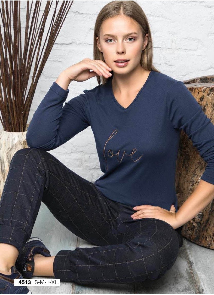 FA 4513 Pants Homewear Set (S+M+L+XL) — Turkish factory wholesale
