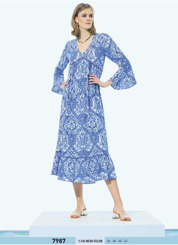 IBIZA 7987 Dress (S+M+L+XL) — Istanbul wholesale supplier