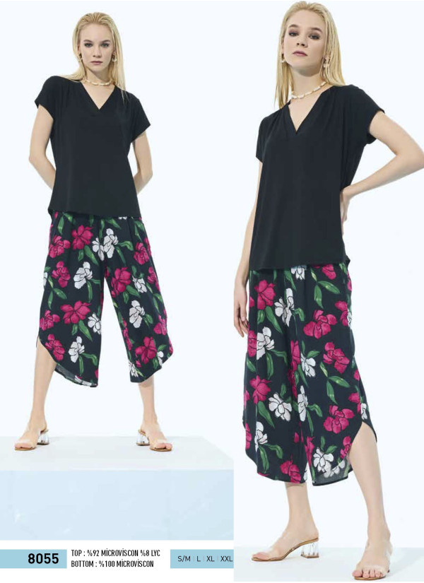 IBIZA 8055 Pants Homewear Set (S/M+L+XL+XXL) — wholesale from Turkey 2