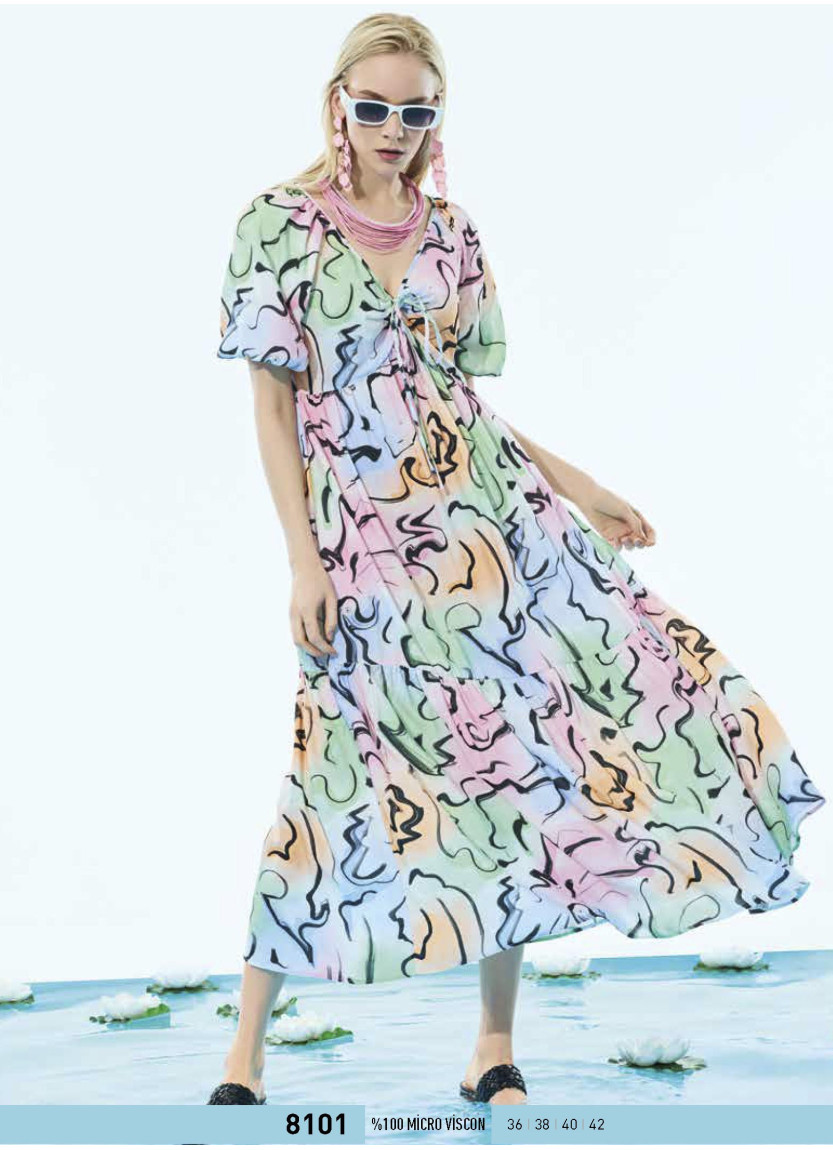 Платье (S+M+L+XL) IBIZA IBIZA 8101 — оптом для магазинов и бутиков