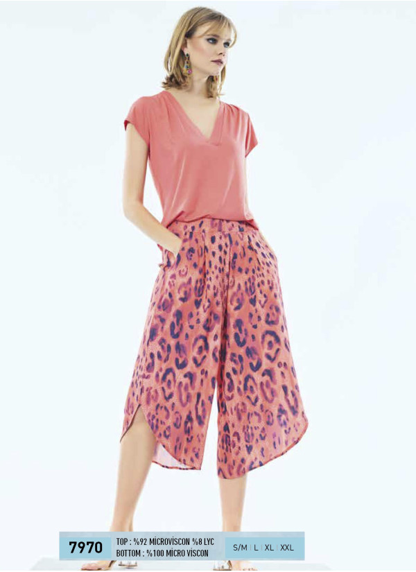 IBIZA 7970 Pants Homewear Set (S/M+L+XL+XXL) — direct Turkish factory supply 2