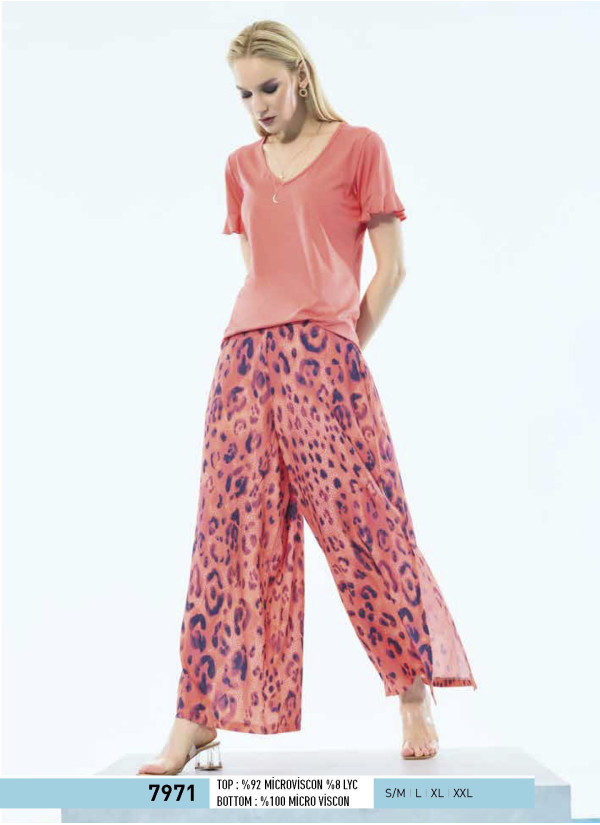 IBIZA 7971 Pants Homewear Set (S/M+L+XL+XXL) — Turkish factory wholesale 2