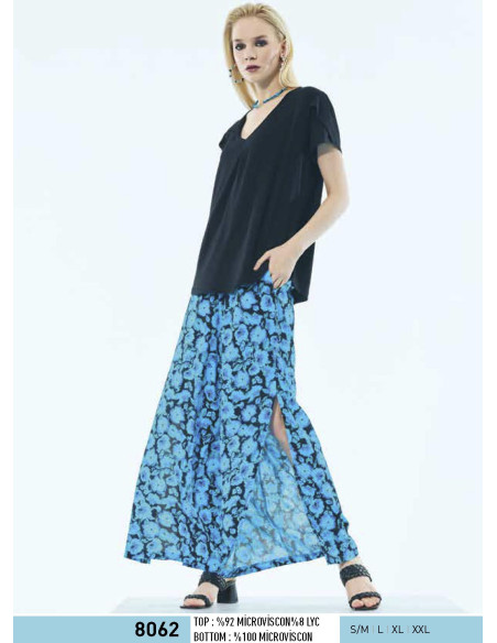 Женский Комплект с Брюками (S/M+L+XL+XXL) IBIZA IBIZA 8062 — турецкий текстиль оптом