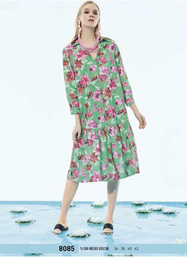 IBIZA 8085 Dress (S+M+L+XL) — Istanbul wholesale supplier 2