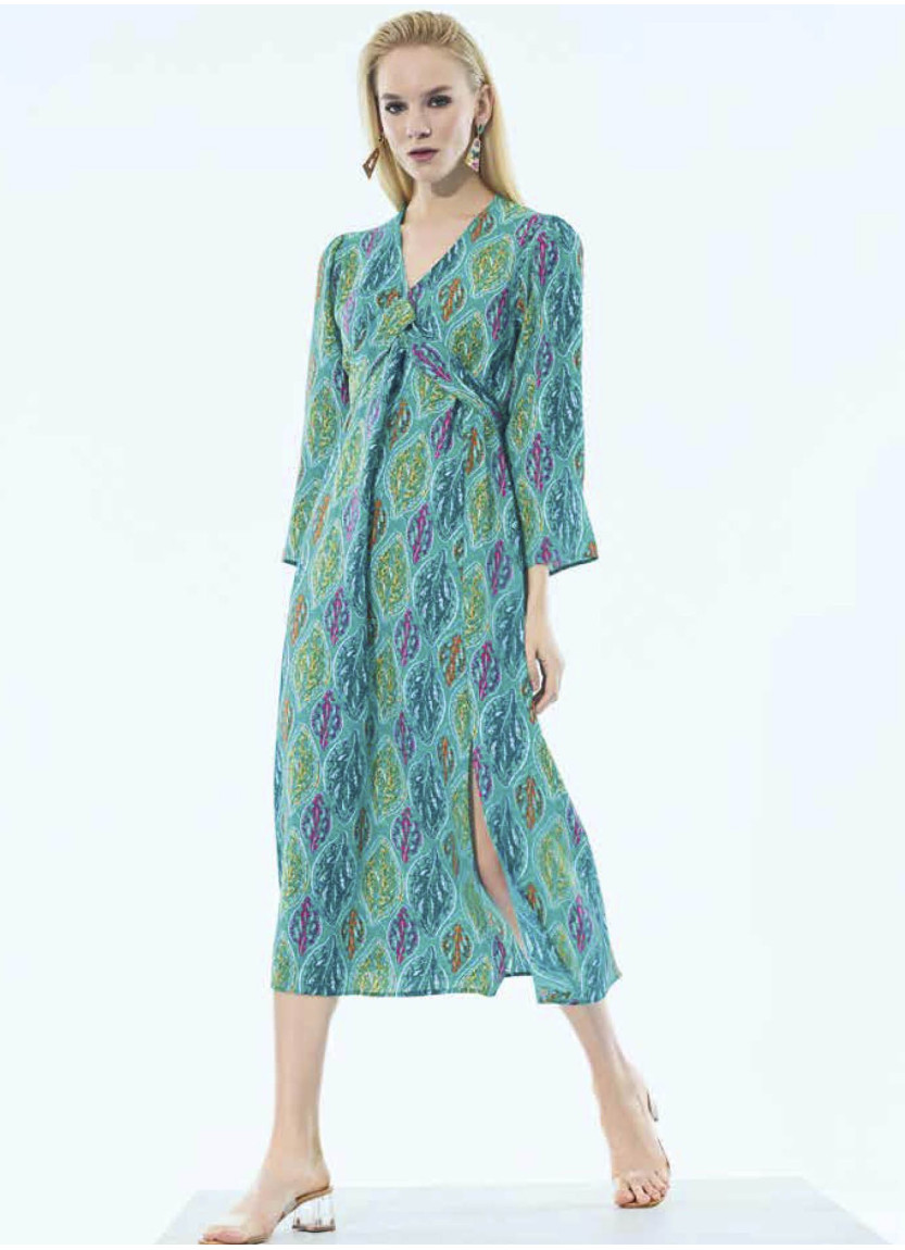 Платье (S+M+L+XL+2XL+3XL+4XL) IBIZA IBIZA 8071 — оптовая поставка из Турции
