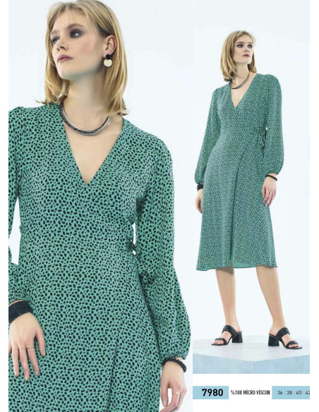 Платье (S+M+L+XL) IBIZA IBIZA 7980 — купить оптом из Турции