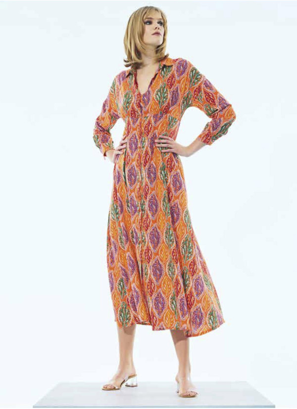 IBIZA 8087 Dress (S+M+L+XL) — Turkish textile wholesale