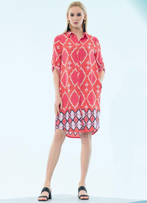 IBIZA 8132 Kirmizi Dress (S+M+L+XL) — wholesale from Turkey