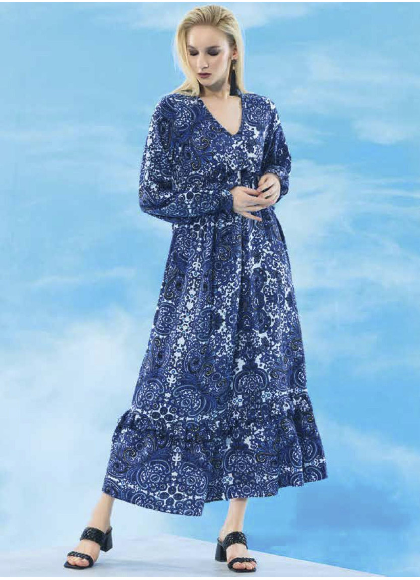 Платье (S+M+L+XL) IBIZA IBIZA 8131 — турецкий текстиль оптом