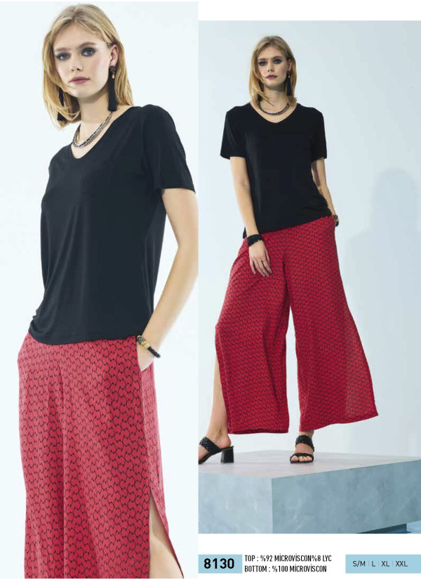 Женский Комплект с Брюками (S/M+L+XL+XXL) IBIZA IBIZA 8130 — оптом для магазинов и бутиков 2