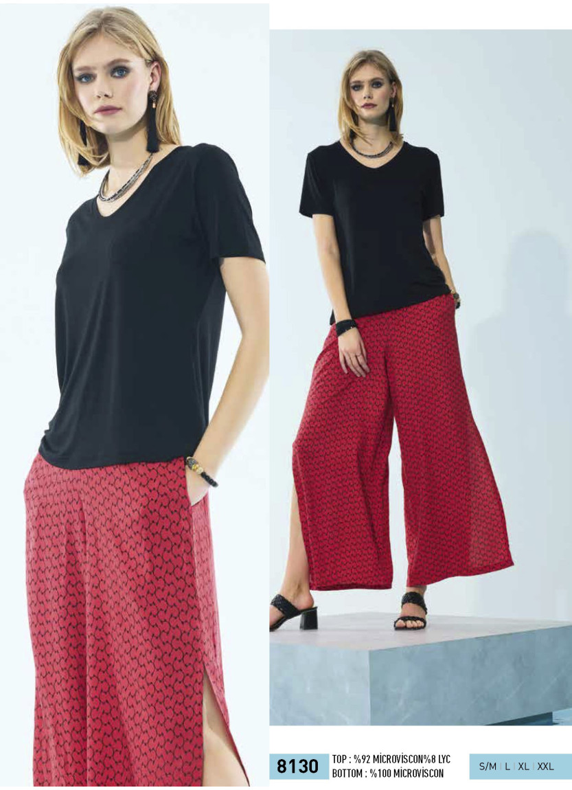 IBIZA 8130 Pants Homewear Set (S/M+L+XL+XXL) — wholesale from Turkey