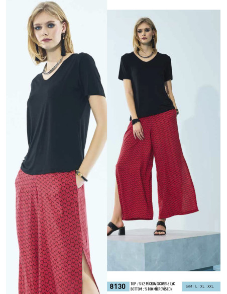 IBIZA 8130 Pants Homewear Set (S/M+L+XL+XXL) — wholesale from Turkey