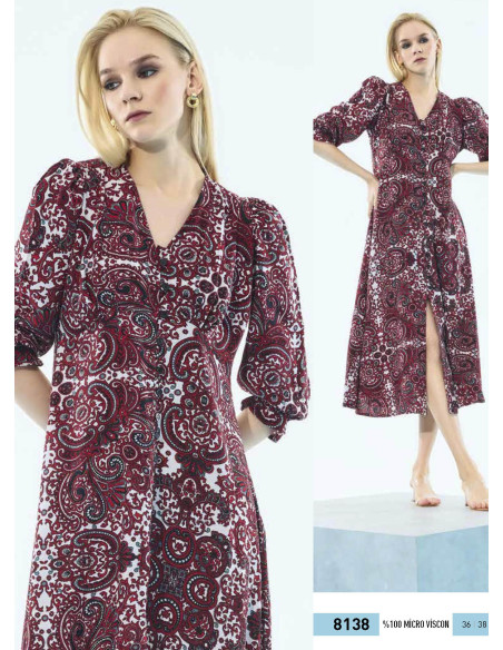 IBIZA 8138 Dress (S+M+L+XL) — Turkish factory wholesale
