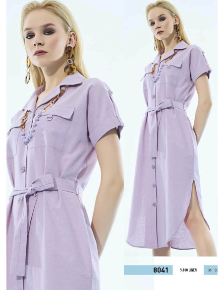 IBIZA 8041 Dress (S+M+L+XL) — Turkish textile wholesale