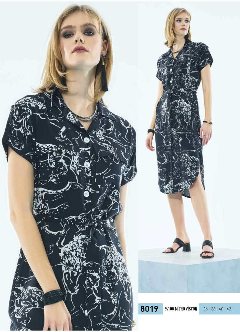 IBIZA 8019 Dress (S+M+L+XL) — factory-direct from Turkey