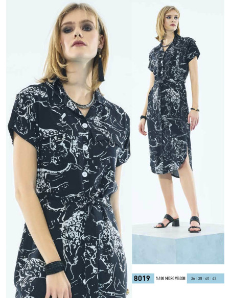 IBIZA 8019 Dress (S+M+L+XL) — factory-direct from Turkey