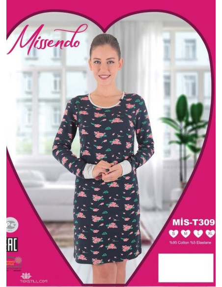 Туника (S+M+L+XL) MISSENDO MİS-T309_OJN — оптовая поставка из Турции