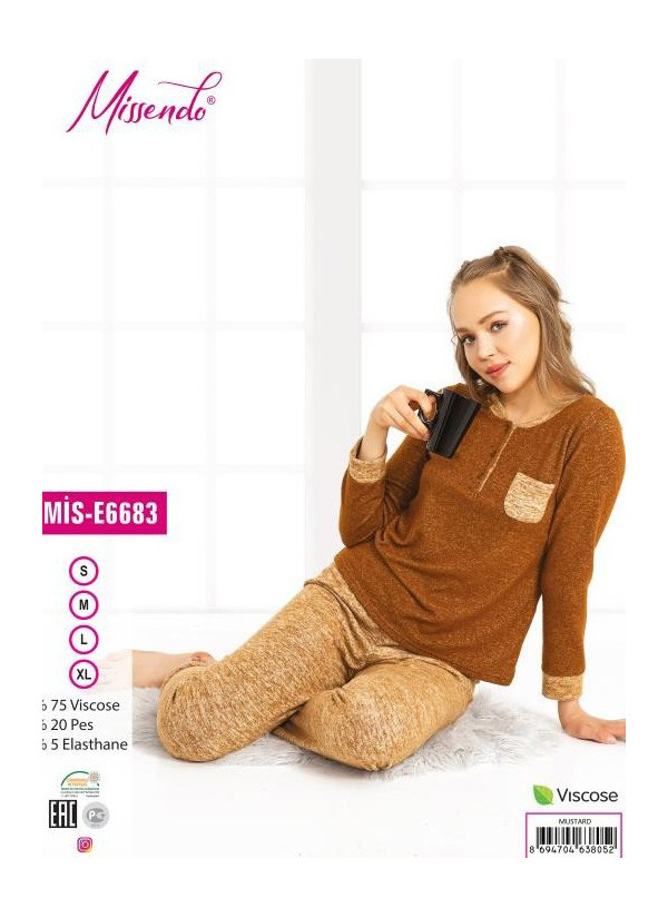 MİS-E6683_MTR Pants Homewear Set (S+M+L+XL) — factory-direct from Turkey