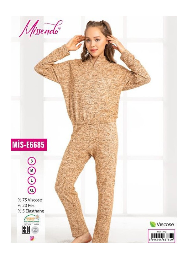 MİS-E6685_MTR Pants Homewear Set (S+M+L+XL) — Turkish textile wholesale