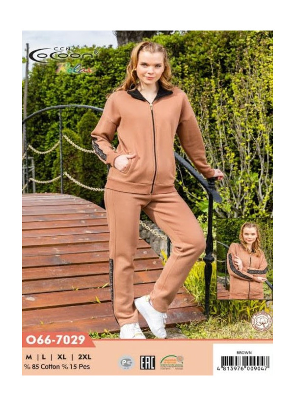 CCNO66-7029_BRW Pants Homewear Set (M+L+XL+XXL) — factory-direct from Turkey