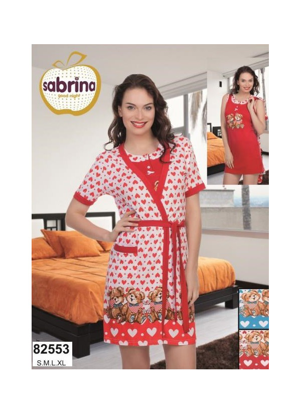 SAB.B82553_TRK Modal Women's Robe (S+M+L+XL) — Turkish textile wholesale