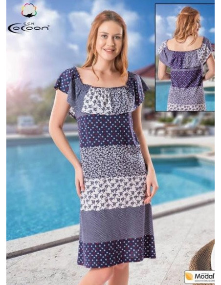 CCNM17053_OJN Modal Dress (M+L+XL+2XL) — direct Turkish factory supply