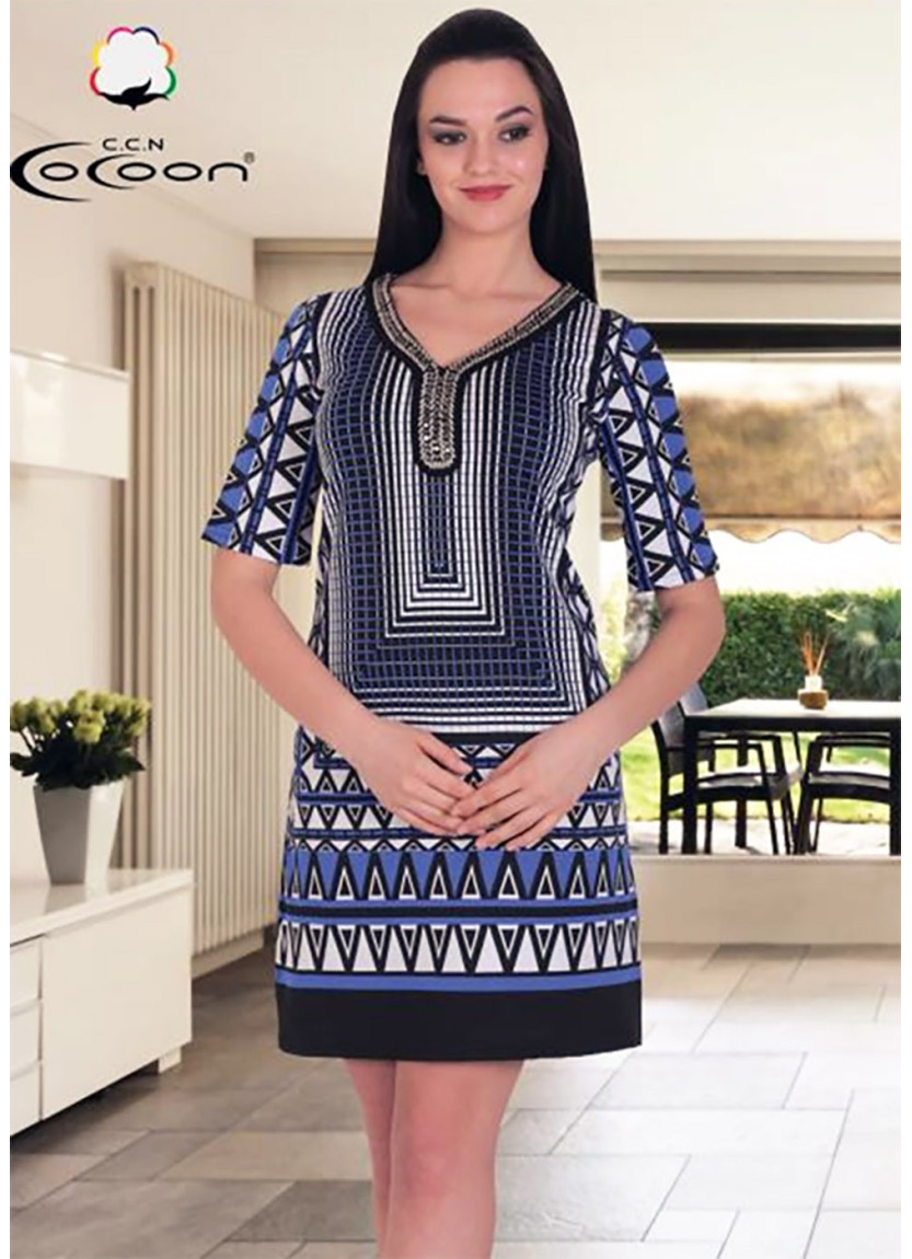 CCNH20137_SAX Dress (S+M+L+XL) — direct Turkish factory supply