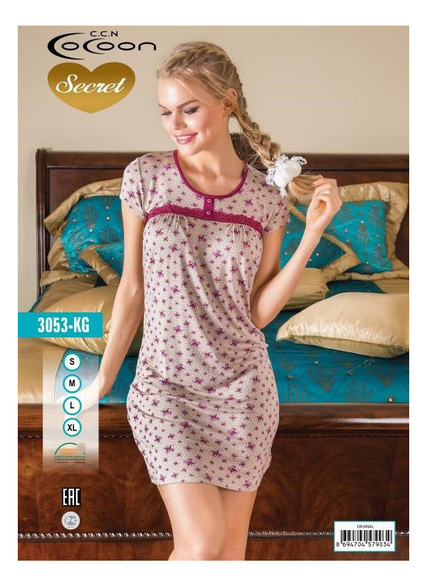 COC.3053.KG_OJN Nightdress (S+M+L+XL) — Turkey wholesale collection