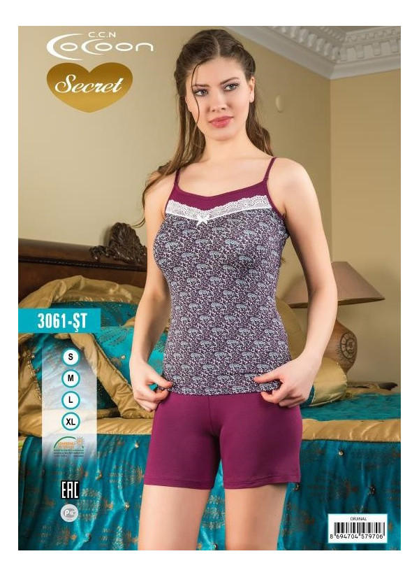 COC.3061.ST_OJN Shorts Homewear Set (S+M+L+XL) — wholesale from Turkey