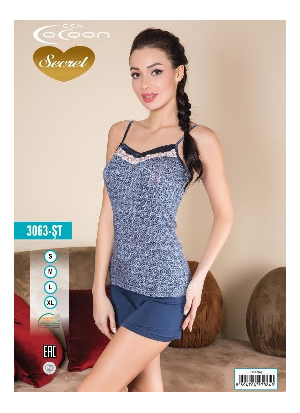 COC.3063.ST_OJN Shorts Homewear Set (S+M+L+XL) — factory-direct from Turkey