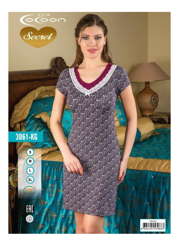 COC.3061.KG_OJN Nightdress (S+M+L+XL) — factory-direct from Turkey