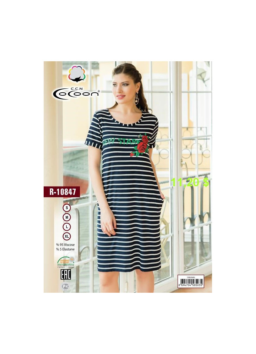 Платье (S+M+L+XL) COCOON CCNR10847_ORG — оптом от турецкой фабрики