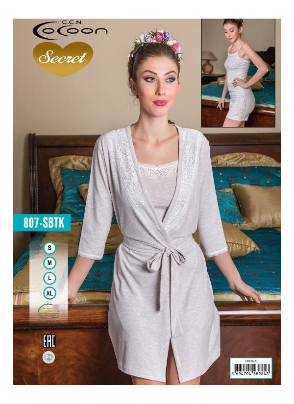 COC.807_ORG Robe Set (S+M+L+XL) — Turkey wholesale collection