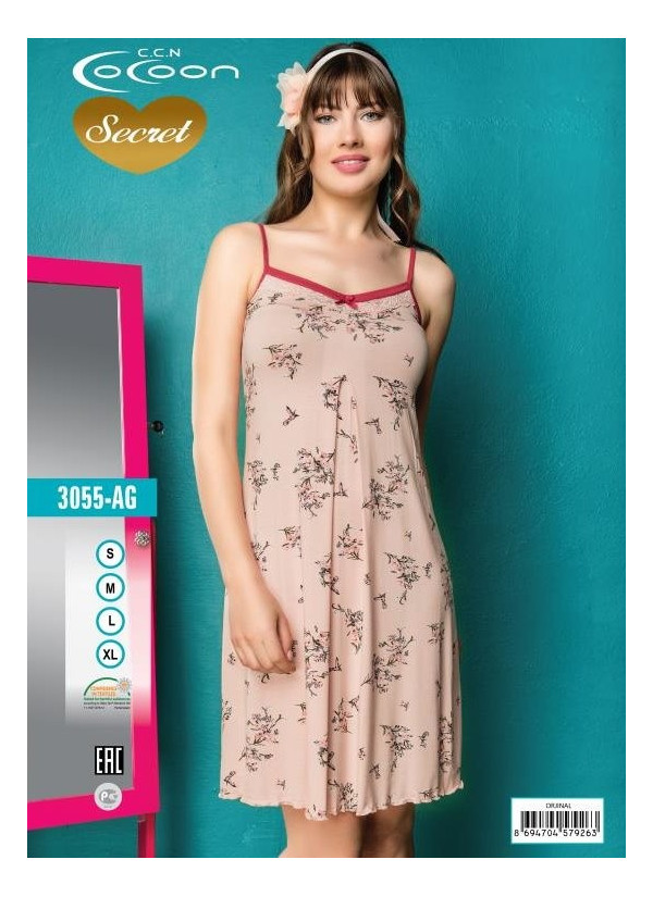 COC.3055.AG_OJN Nightdress (S+M+L+XL) — wholesale for boutiques