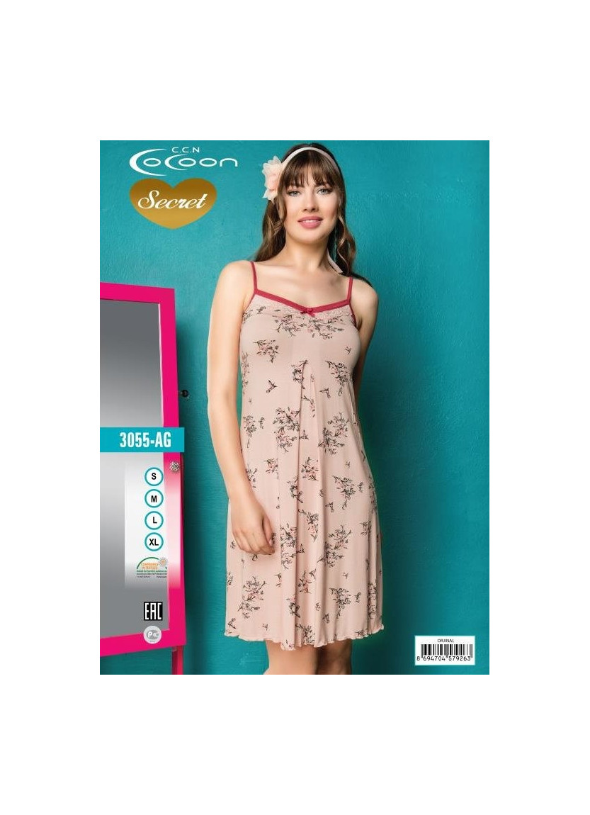 COC.3055.AG_OJN Nightdress (S+M+L+XL) — wholesale for boutiques