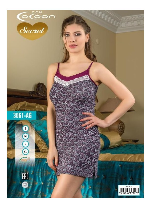 COC.3061.AG_OJN Nightdress (S+M+L+XL) — wholesale for boutiques