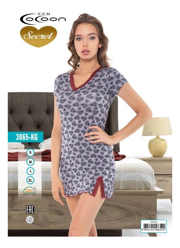 COC.3065.KG_OJN Nightdress (S+M+L+XL) — Turkish factory wholesale