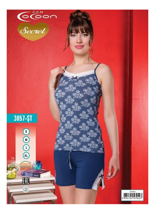COC.3057.ST_OJN Shorts Homewear Set (S+M+L+XL) — direct Turkish factory supply