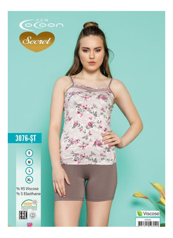 COC.3076.ST_OJN Shorts Homewear Set (S+M+L+XL) — wholesale for boutiques
