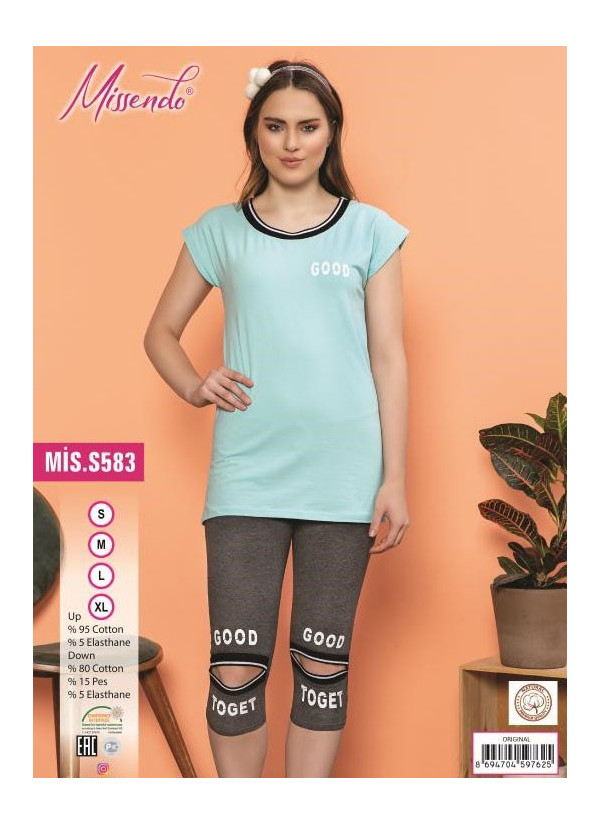 MİS-S583_ORI Capri Homewear Set (S+M+L+XL) — Turkey wholesale collection