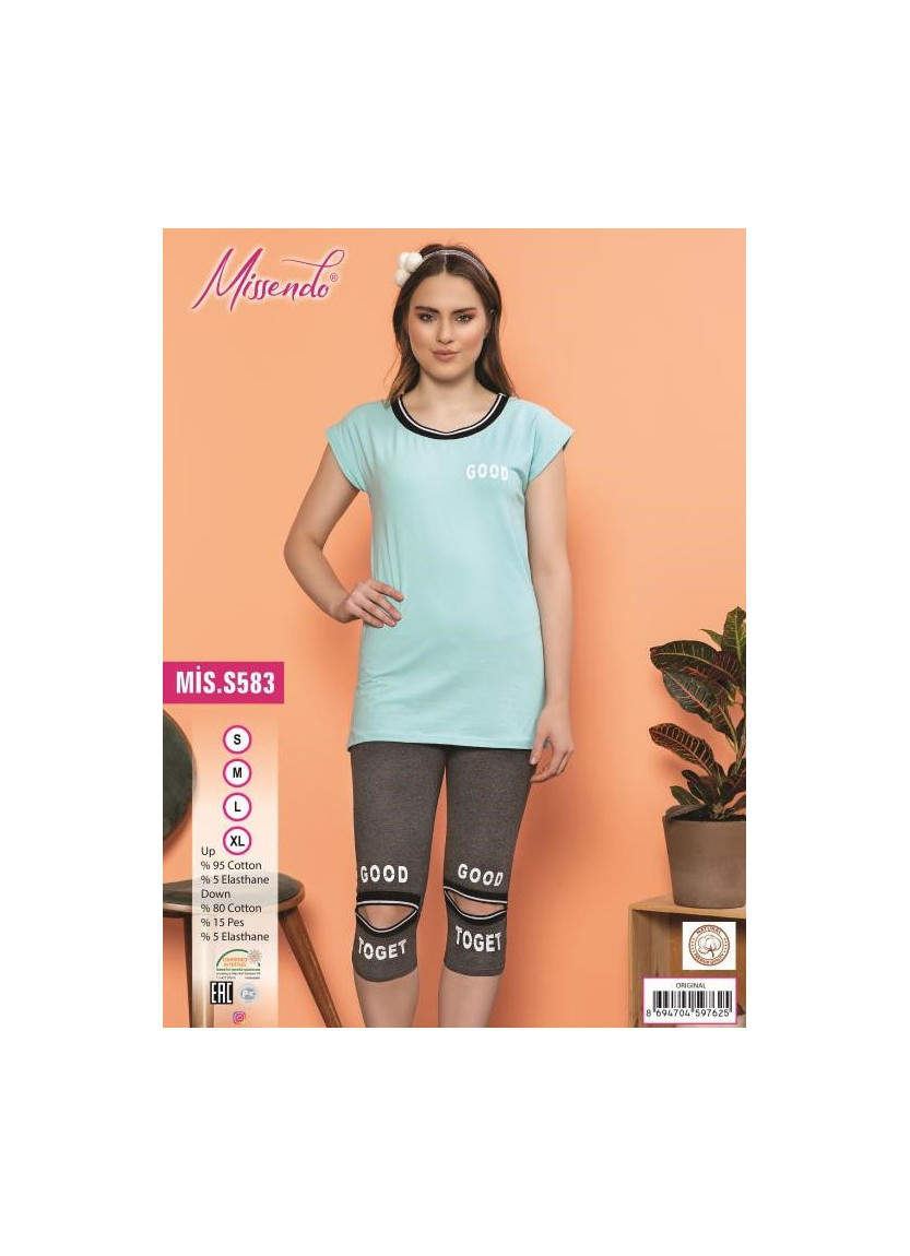 MİS-S583_ORI Capri Homewear Set (S+M+L+XL) — Turkey wholesale collection