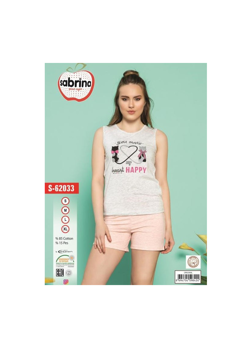 Комплект Женский с Шортами (S+M+L+XL) SABRINA SAB.S62033_ORI — фабричная коллекция оптом