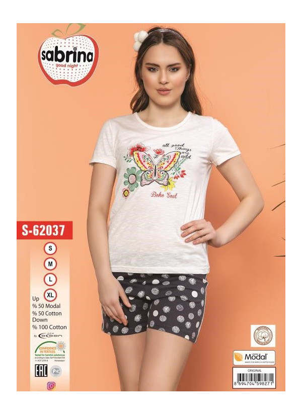SAB.S62037_ORI Shorts Homewear Set (S+M+L+XL) — Turkey wholesale collection