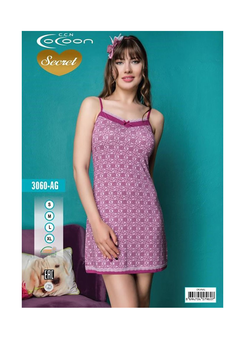 COC.3060.AG_OJN Nightdress (S+M+L+XL) — Turkish factory wholesale