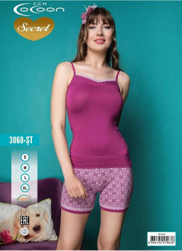 COC.3060.ST_OJN Shorts Homewear Set (S+M+L+XL) — direct Turkish factory supply