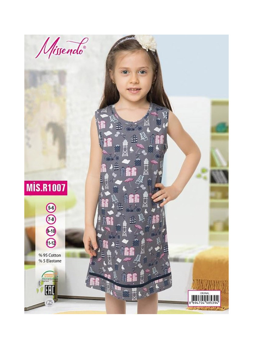 MİS-R1007_OJN Nightdress (5/6+7/8+9/10+11/12) — wholesale for boutiques
